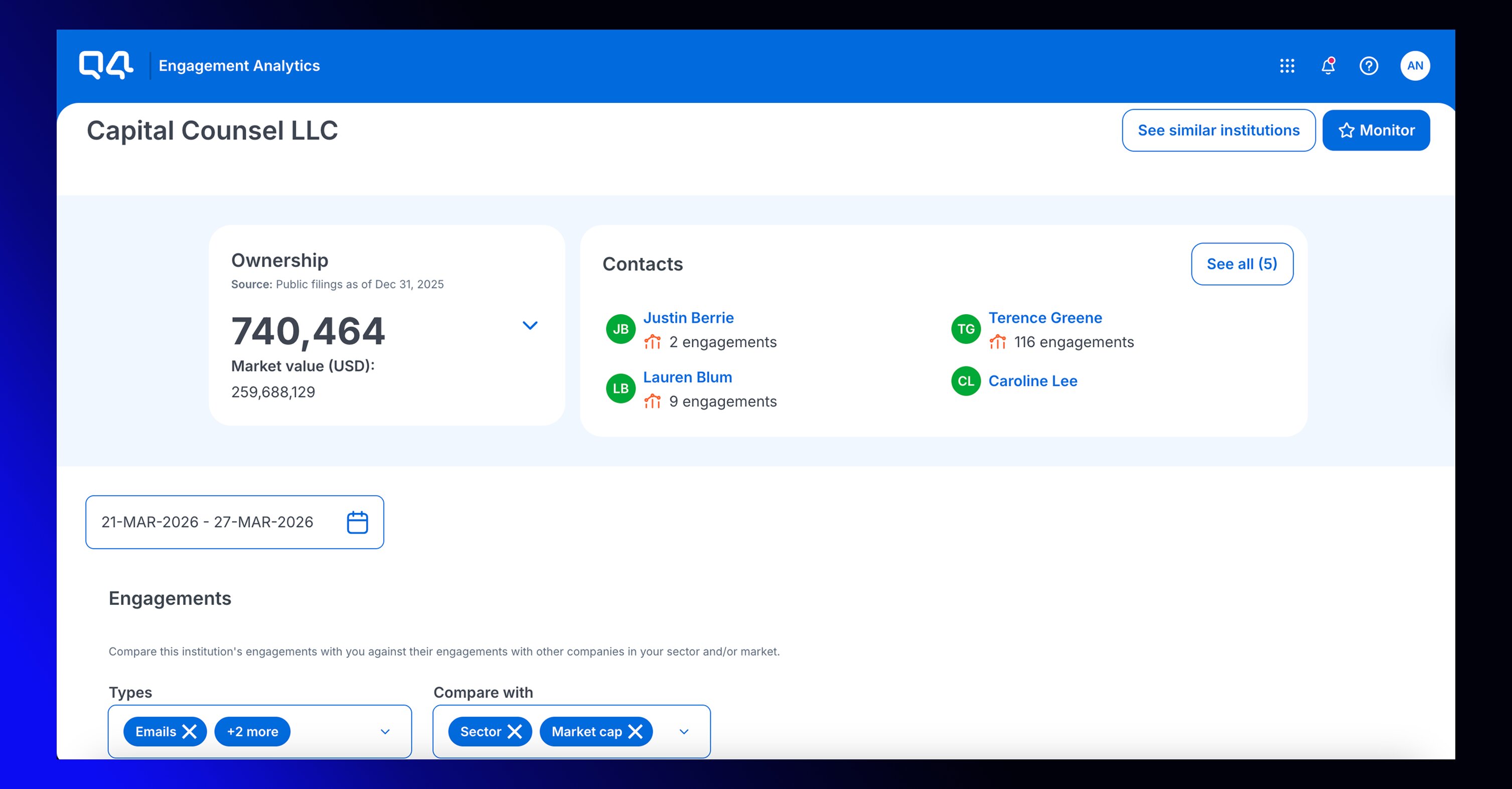 Connect IR and marketing