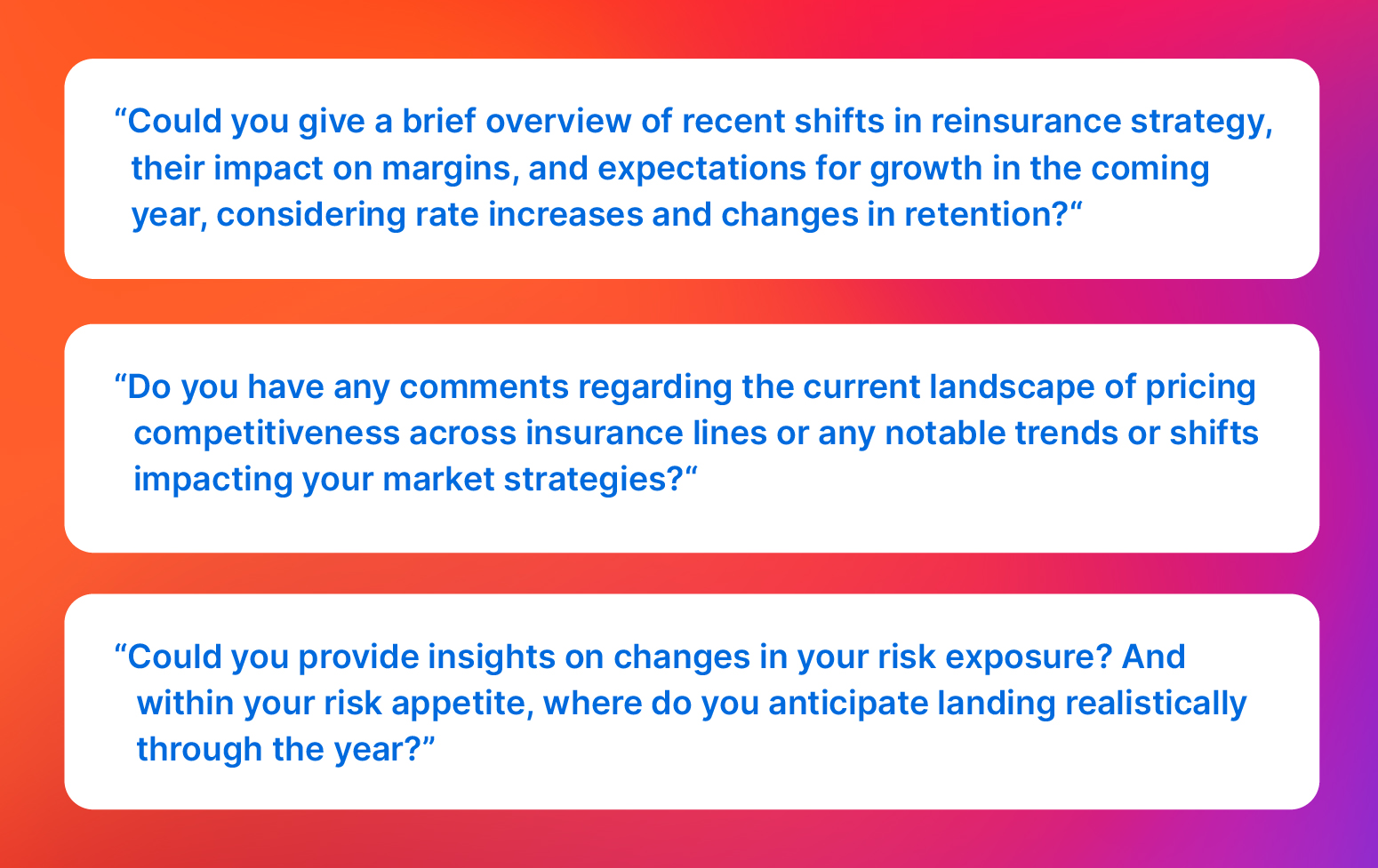 Trending questions for insurance