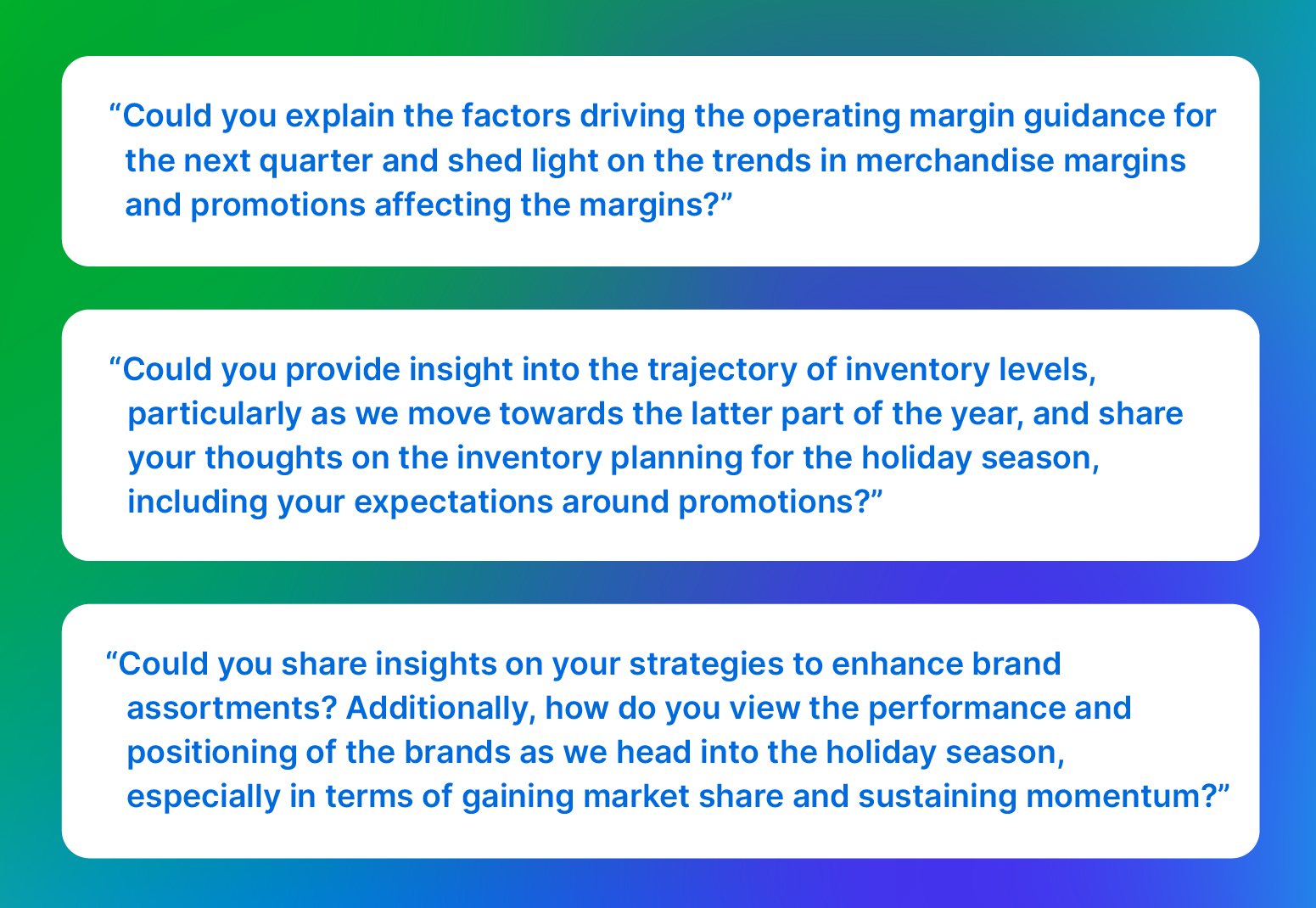 Trending questions for consumer discrepancy