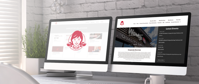Rebuilding Wendy’s investor relations website to attract the right investors.