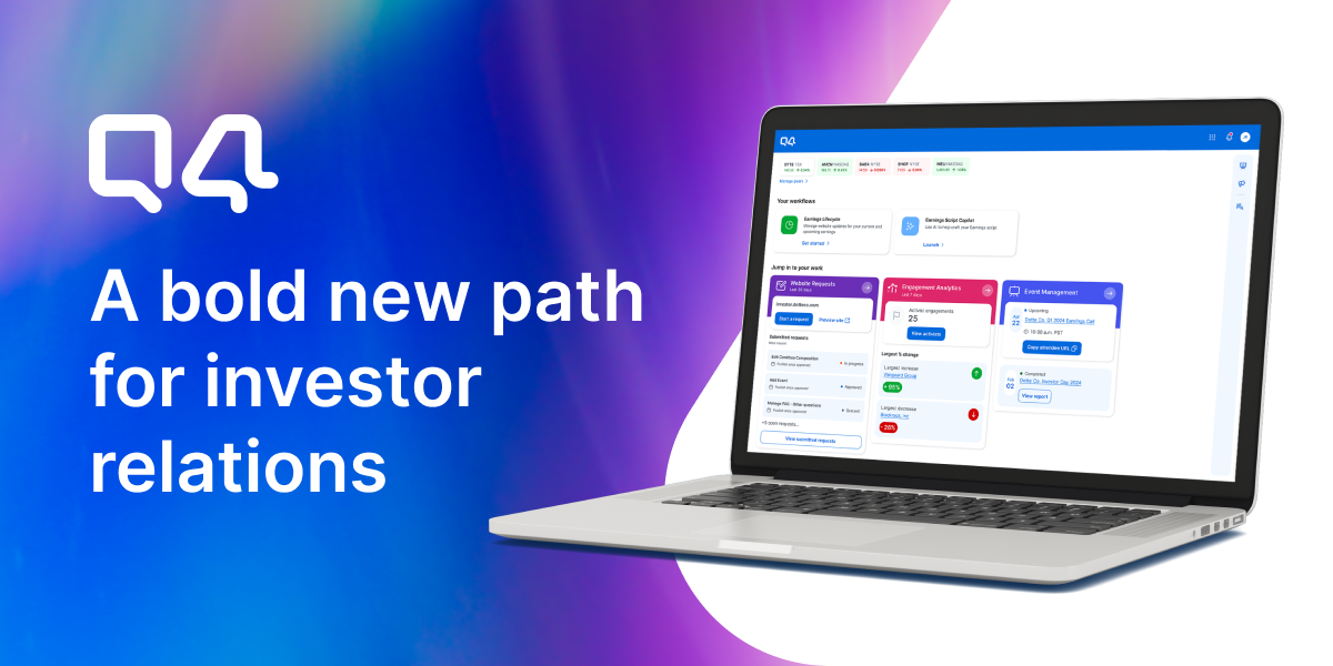 Q4 Inc. Charts Bold New Path for Investor Relations with AI-Driven IR Ops Platform
