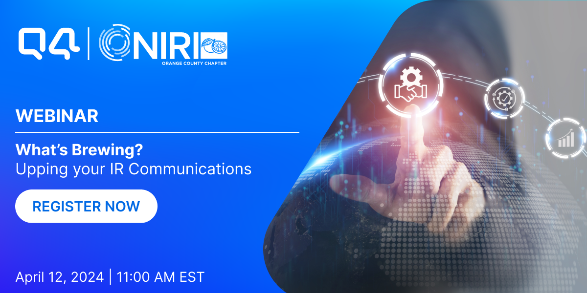 What's Brewing? Upping Your IR Communications