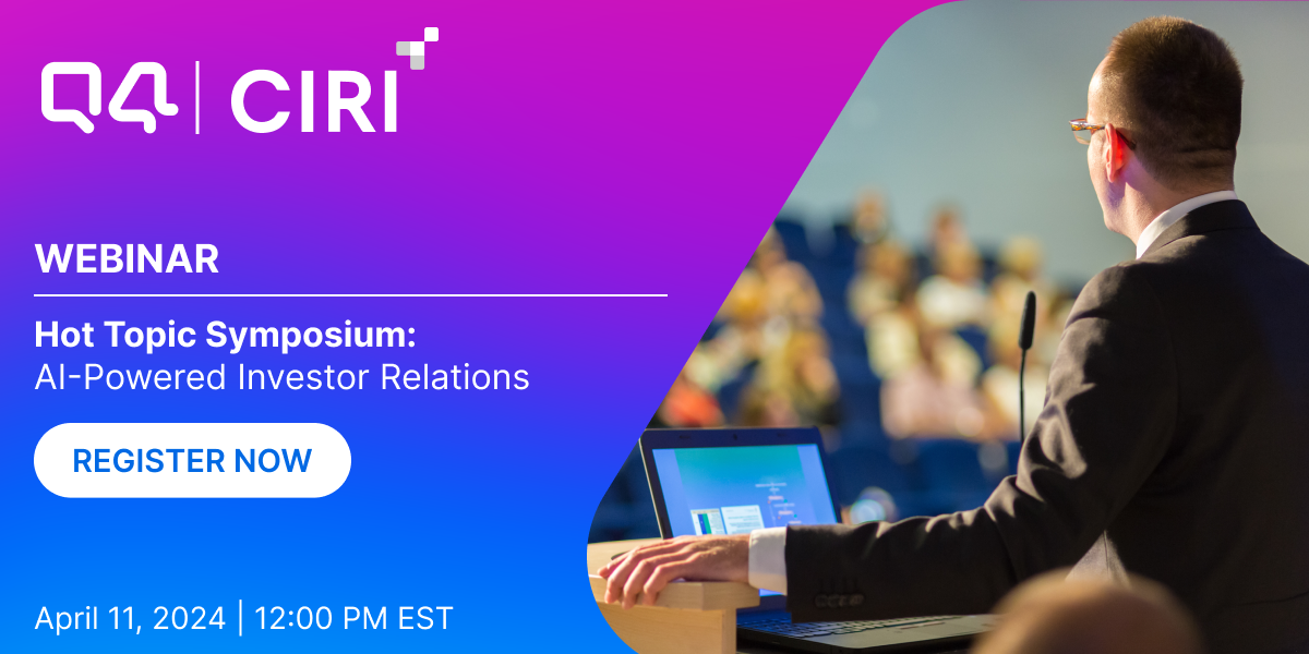 Hot Topic Symposium: AI-Powered Investor Relations