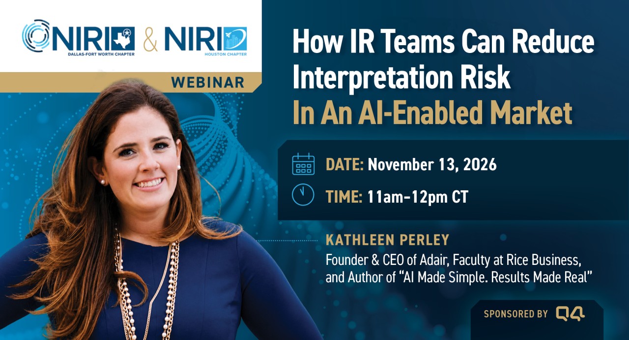 How IR Teams Can Reduce Interpretation Risk In An AI-Enabled Market